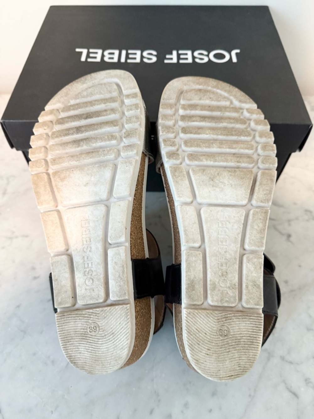 Josef Seibel Quinn 02 Wedge Sandal in Balsalt size 39 - Picture 8 of 10